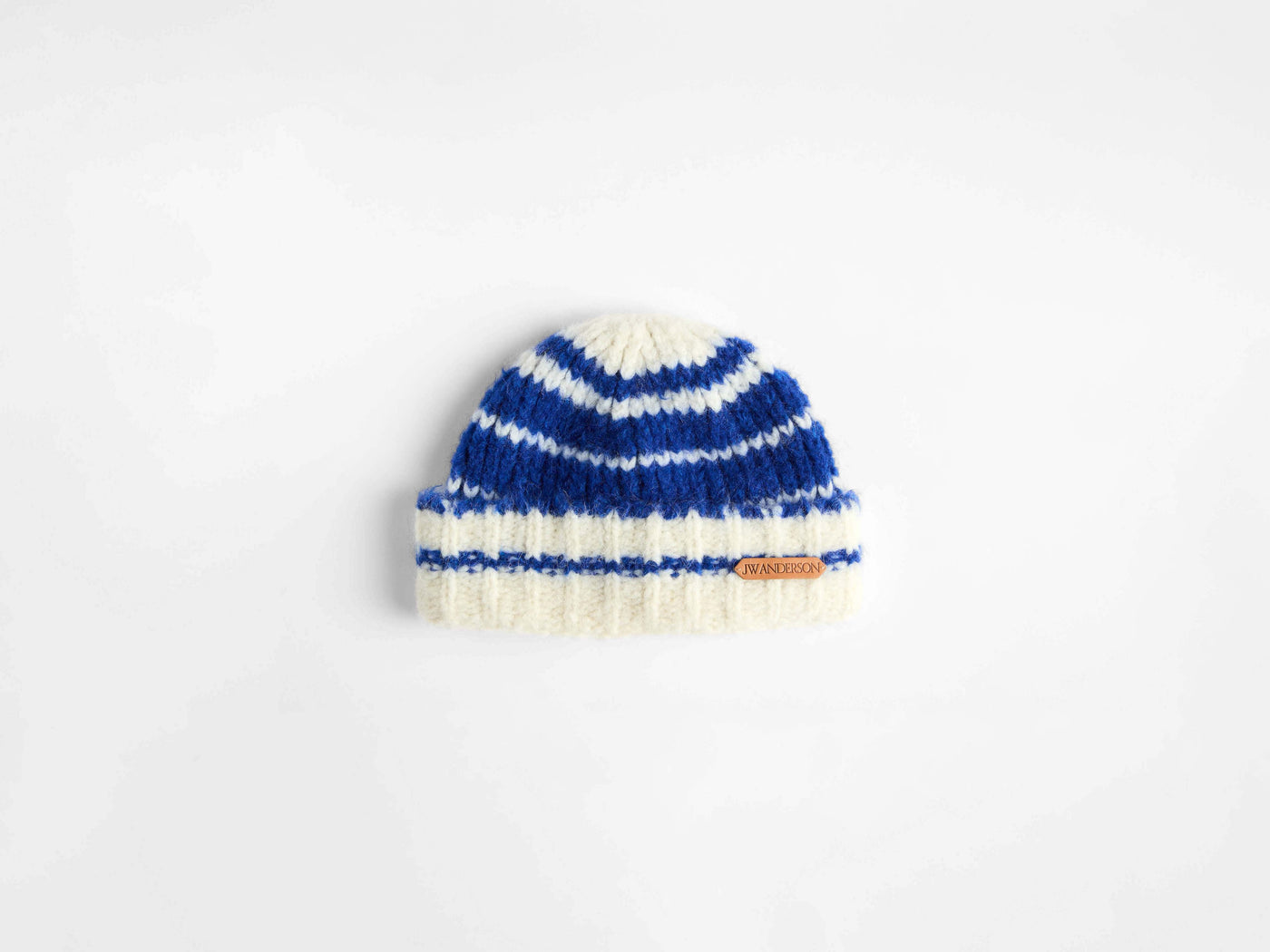 stripe beanie royal blue Product Front 7