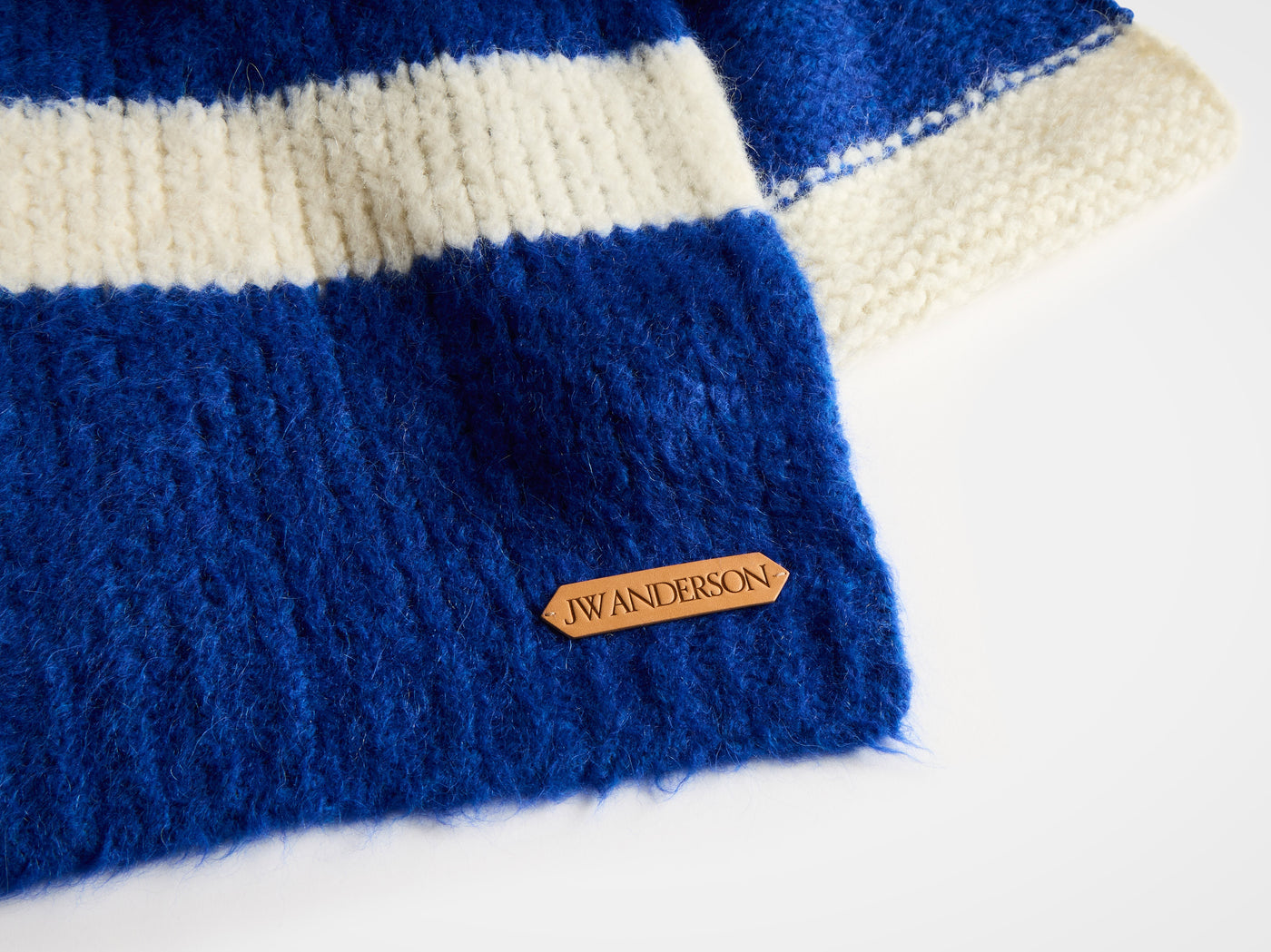 stripe scarf royal blue Product Angle 5