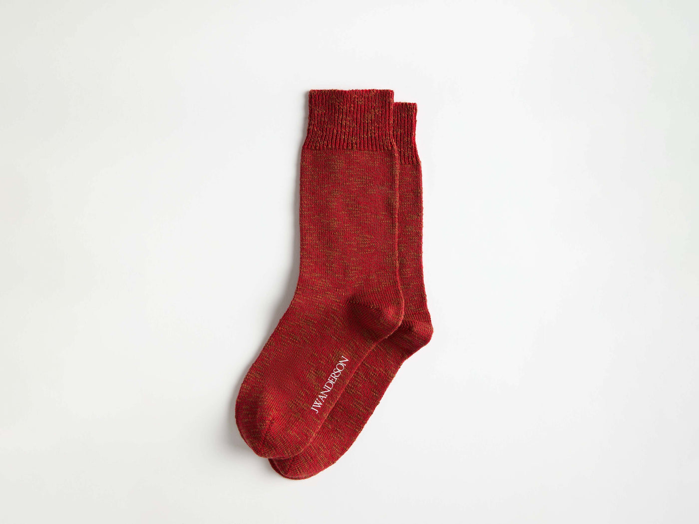 slub sock red Product Front 1