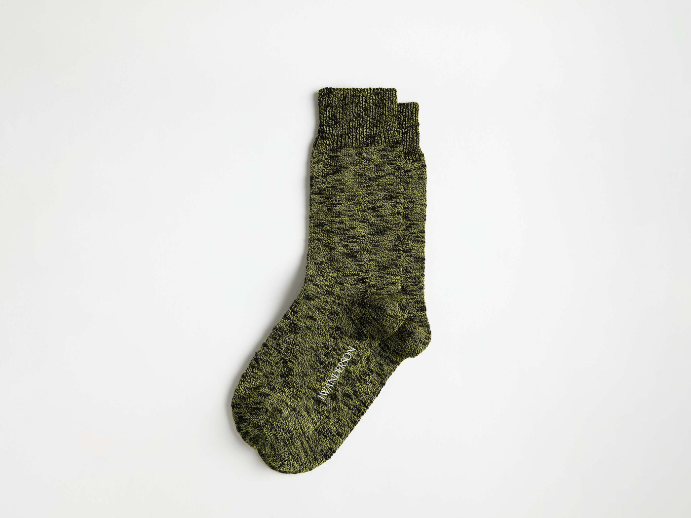 slub sock black Product Front 2
