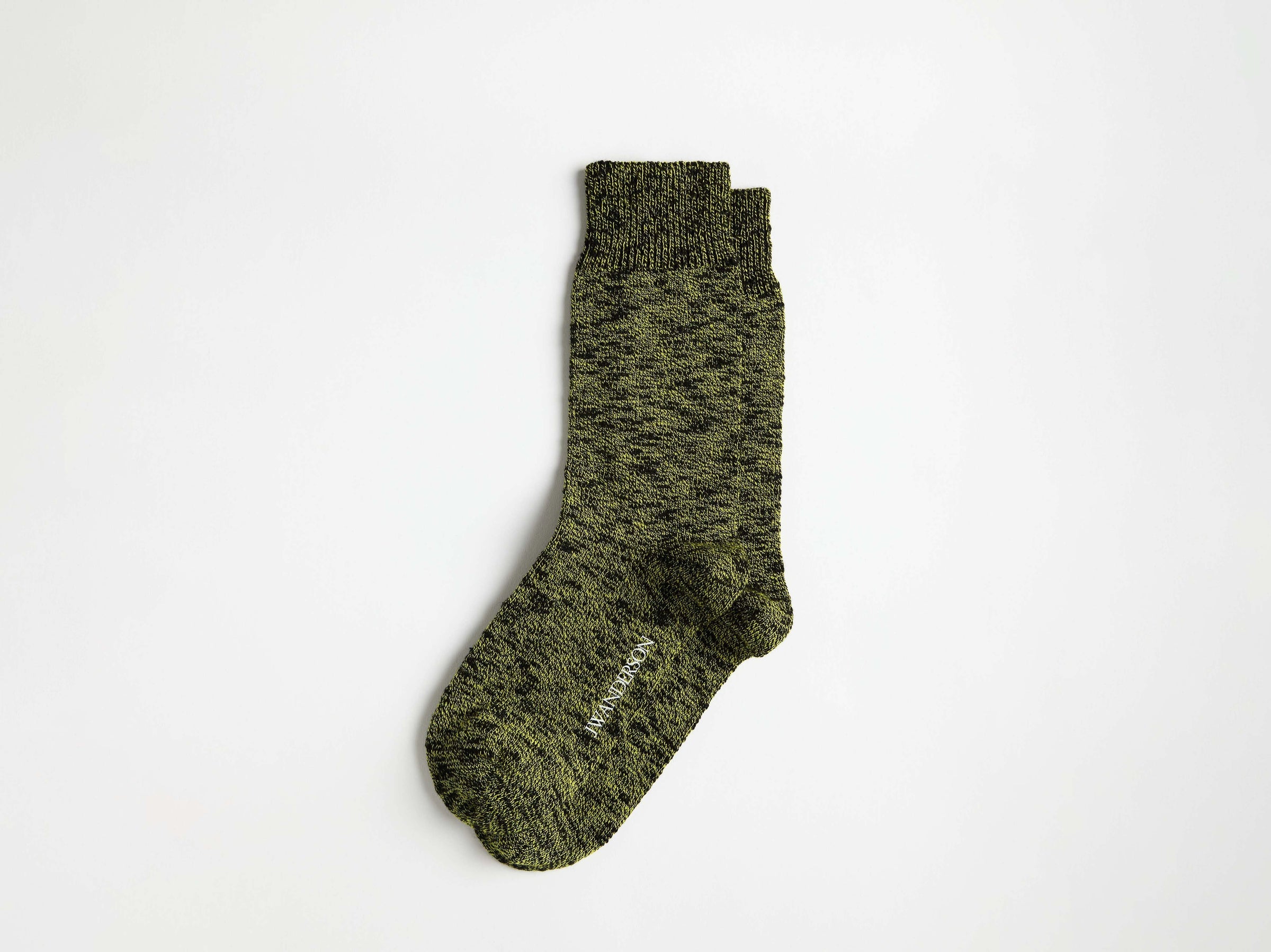 slub sock black Product Front 2