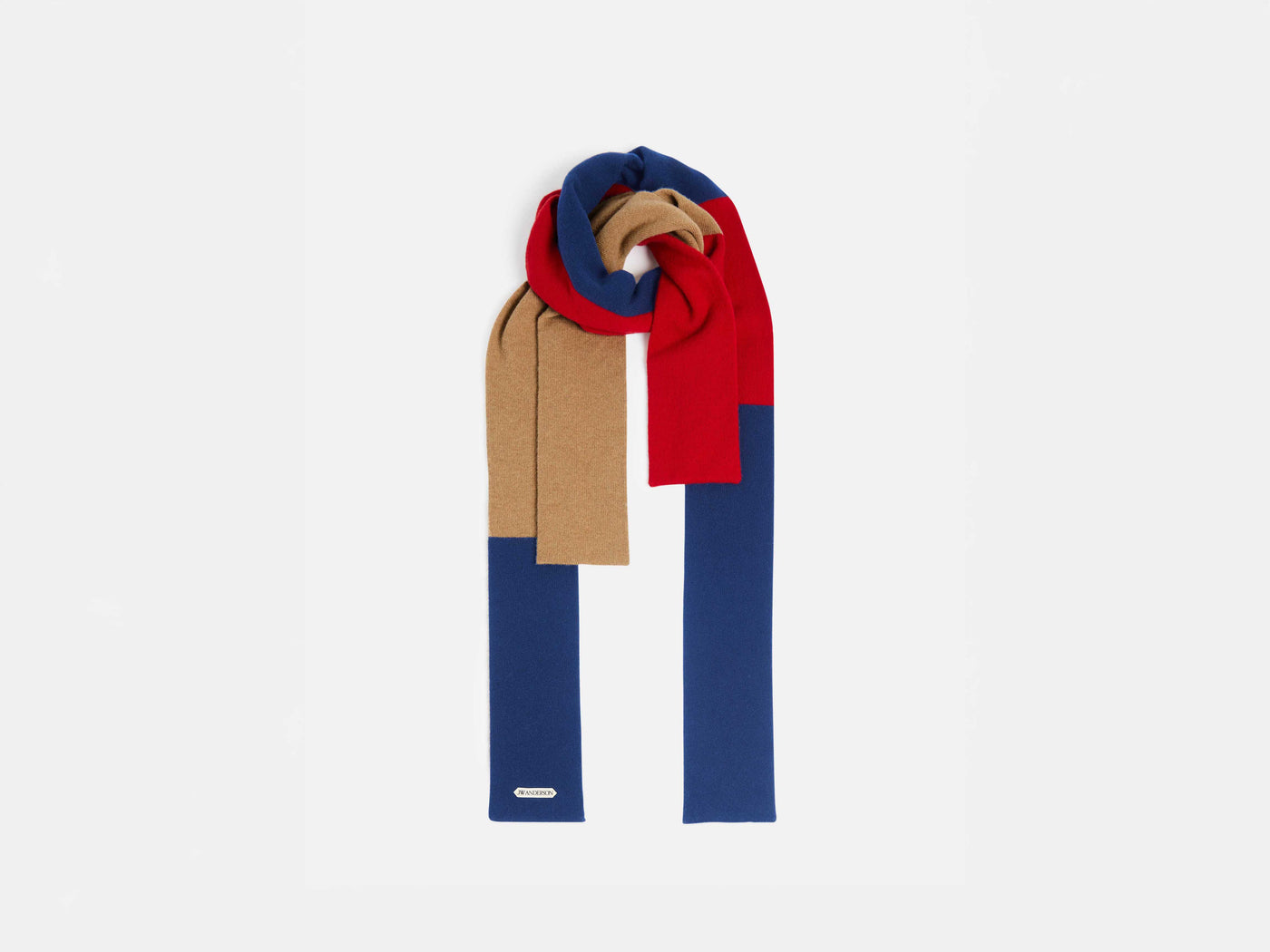 FOUR-WAY FASTENED SCARF IN BLUE