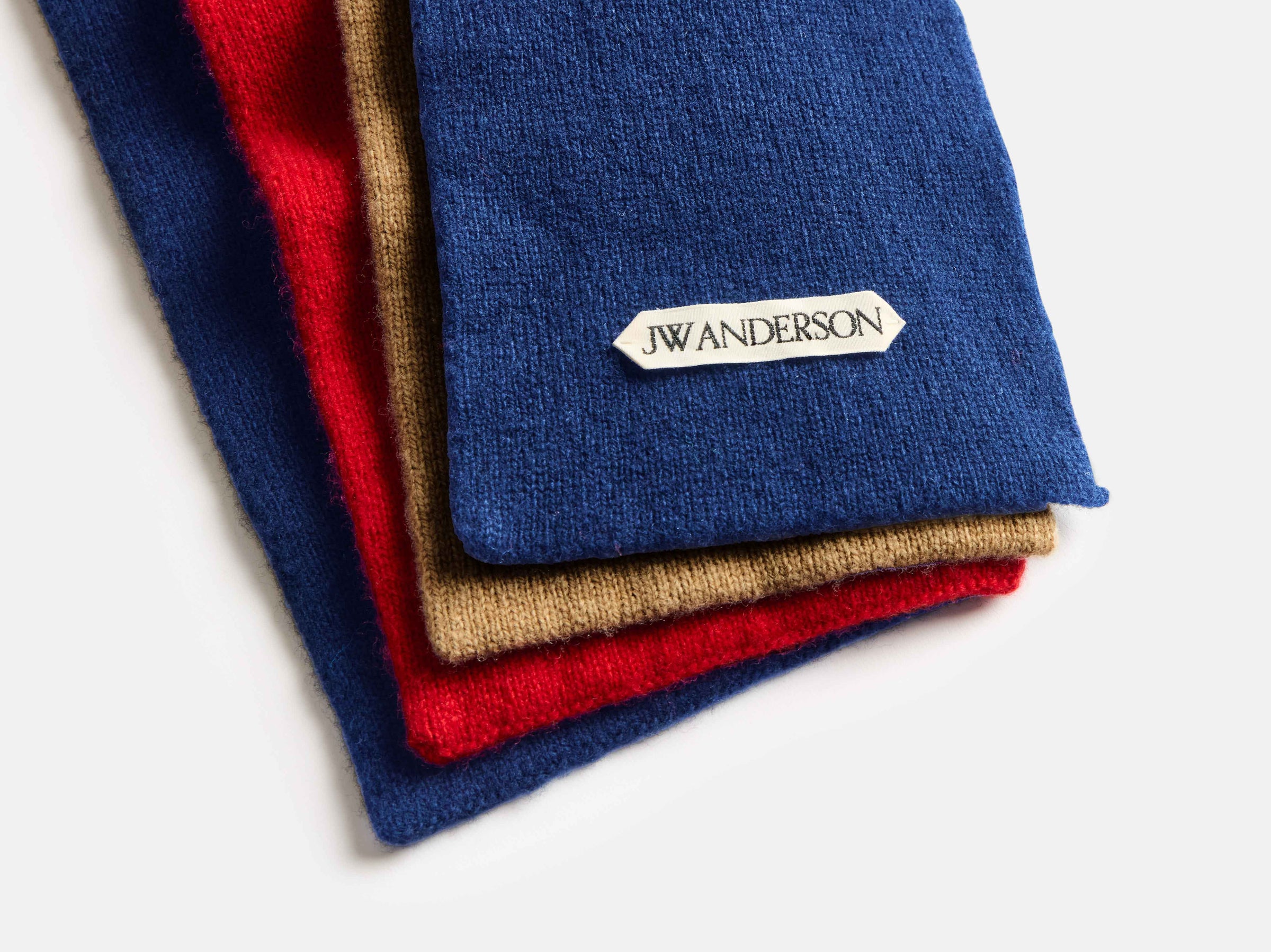 FOUR-WAY FASTENED SCARF IN BLUE