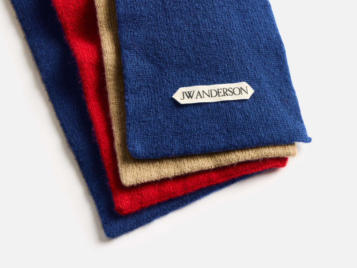 FOUR-WAY FASTENED SCARF IN BLUE