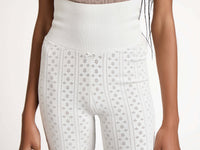 pointelle shorts off white Model Back 1