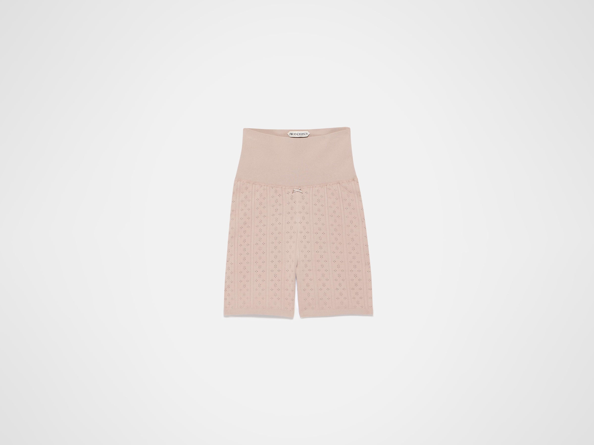 pointelle shorts taupe Product Front 5