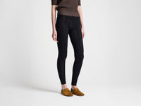 WOMENS KNITTED POINTELLE LEGGINGS IN BLACK