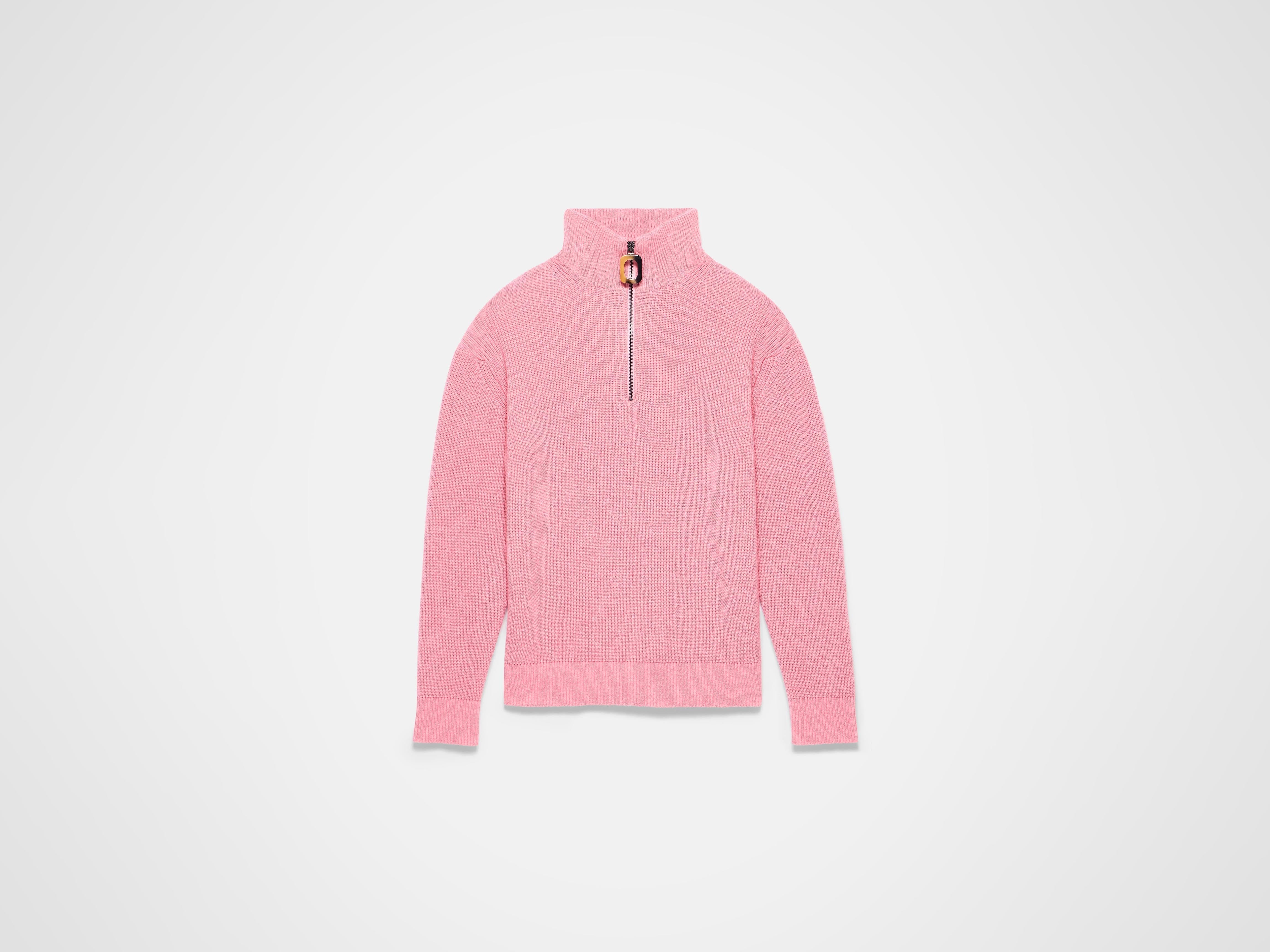 MENS HALF ZIP JUMPER IN BUBBLEGUM in BUBBLEGUM KW1481YN0455340XS