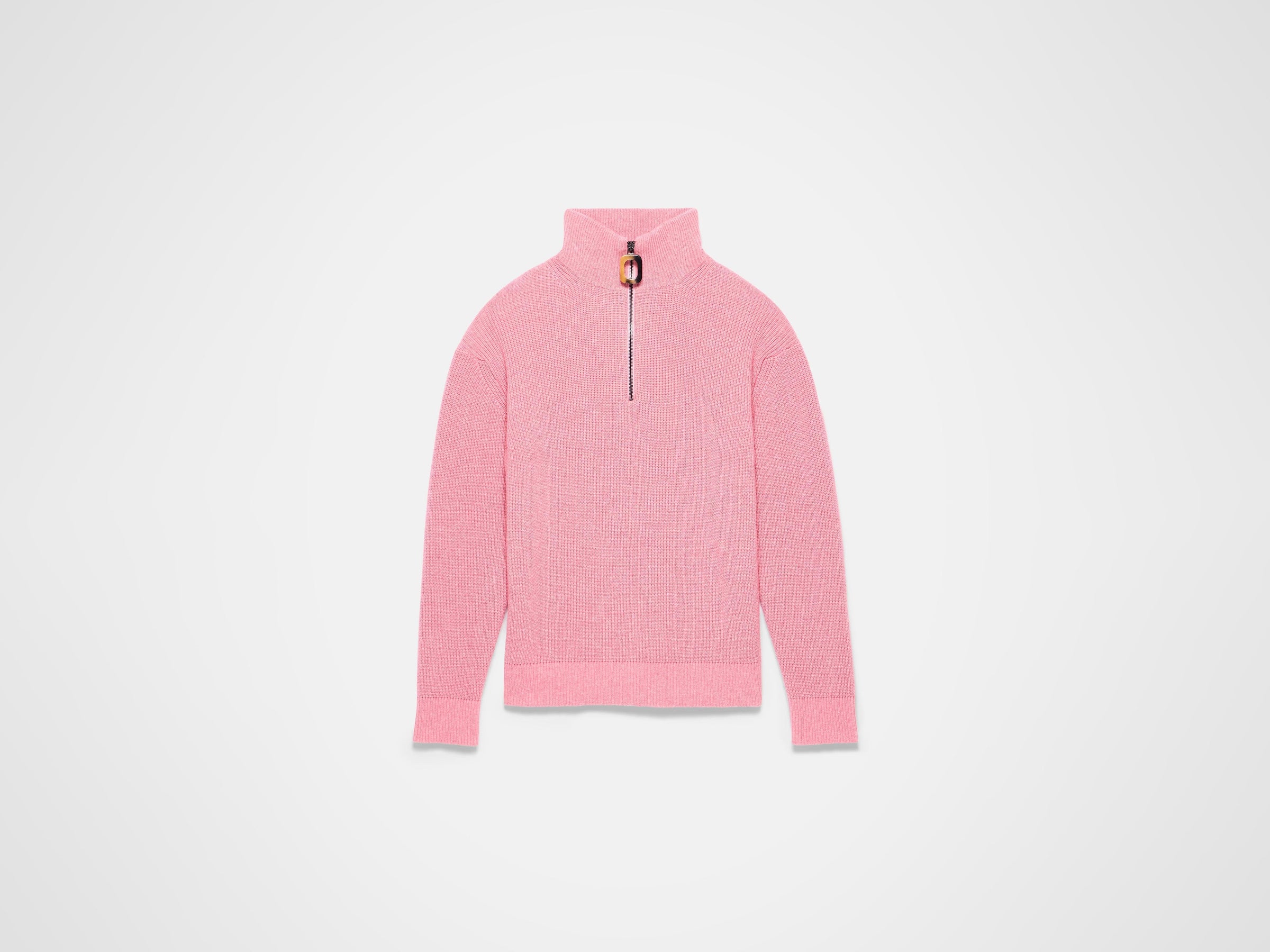 half zip jumper bubblegum Product Front 6