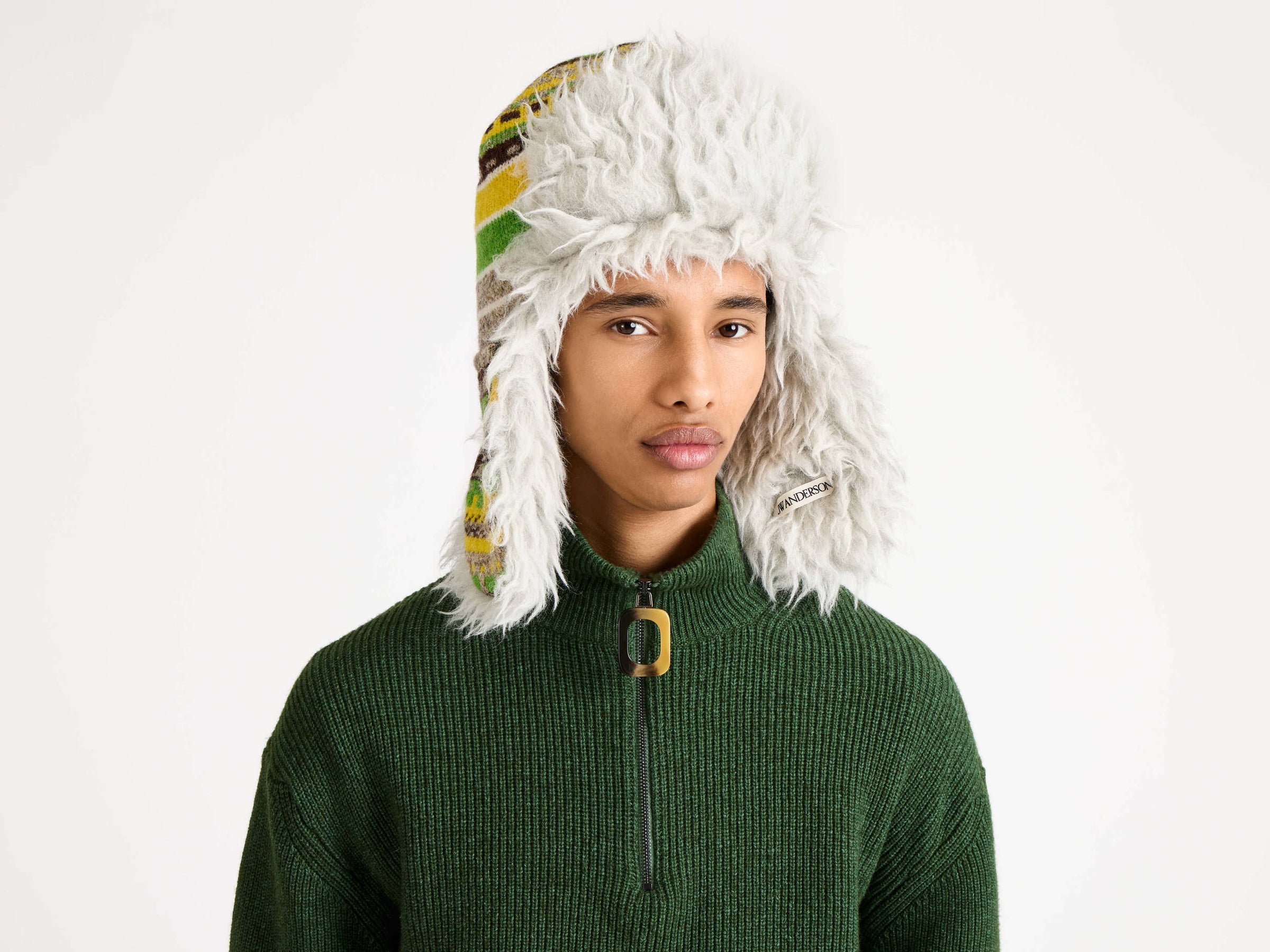 HALF ZIP JUMPER IN PINE