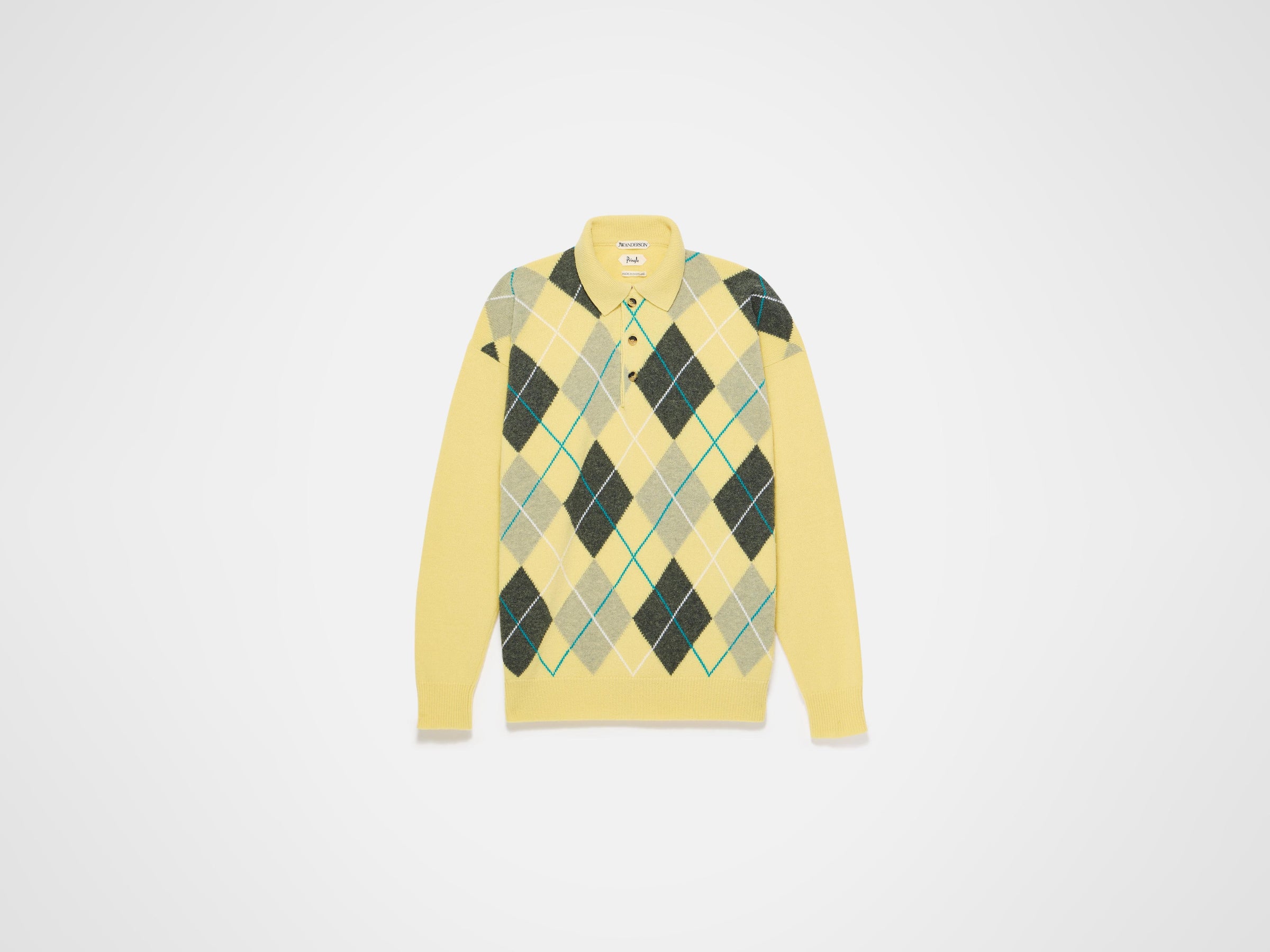 jwa x pringle polo soft lemon Product Front 6