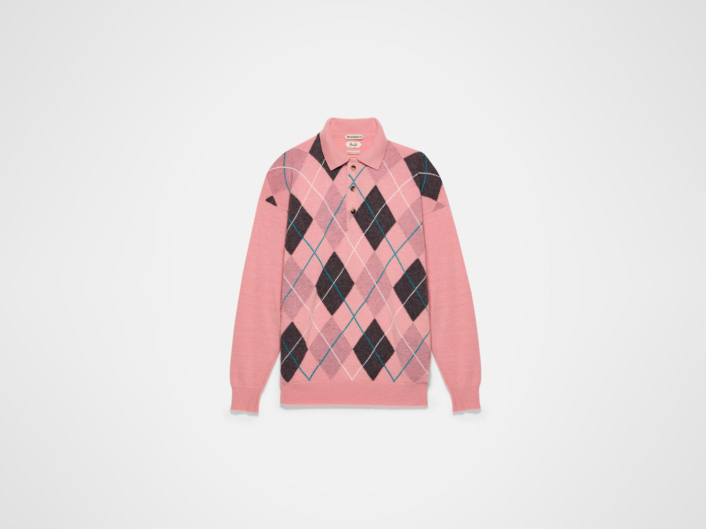 jwa x pringle polo bubblegum Product Front 6