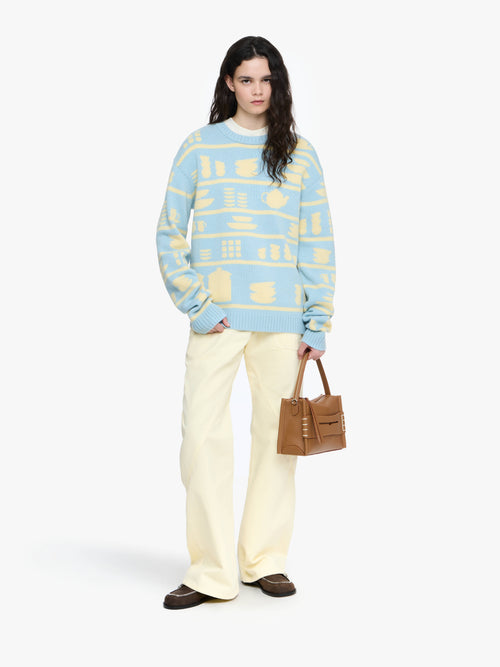 CROCKERY JACQUARD JUMPER