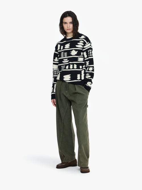CROCKERY JACQUARD JUMPER