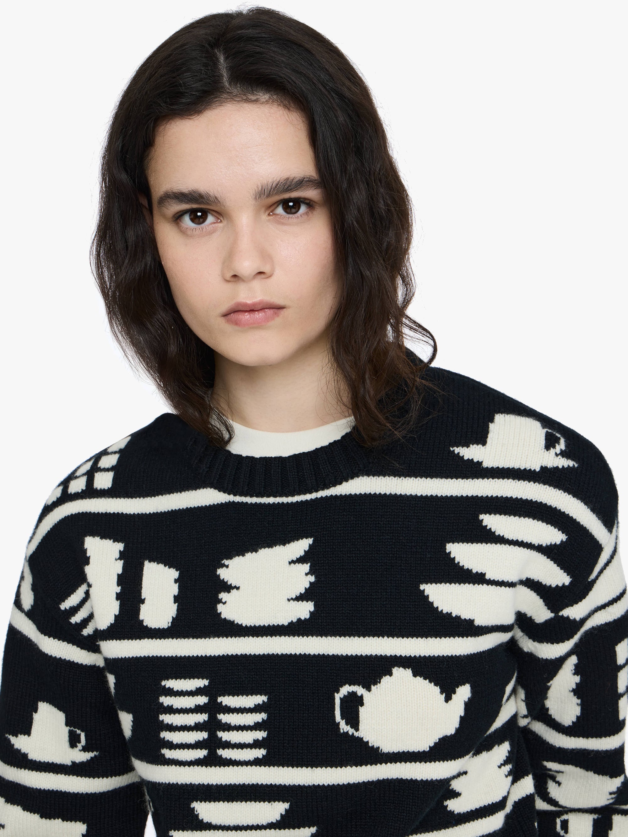 CROCKERY JACQUARD JUMPER