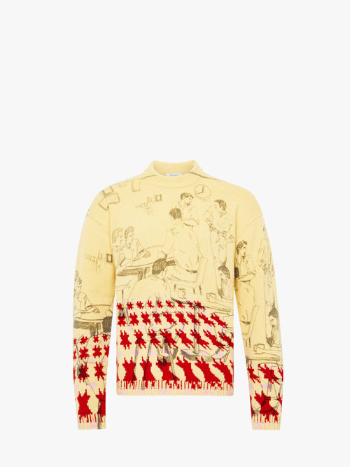 PRINT JACQUARD JUMPER