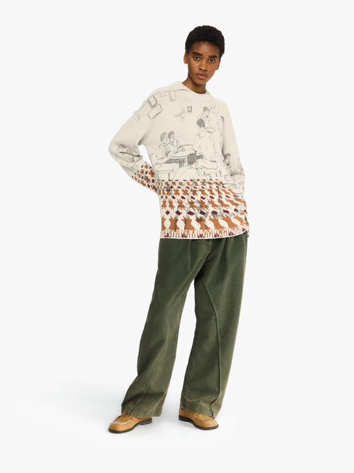 PRINT JACQUARD JUMPER