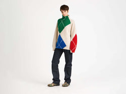 jwa x pringle turtle neck jumper natural Model Front 1