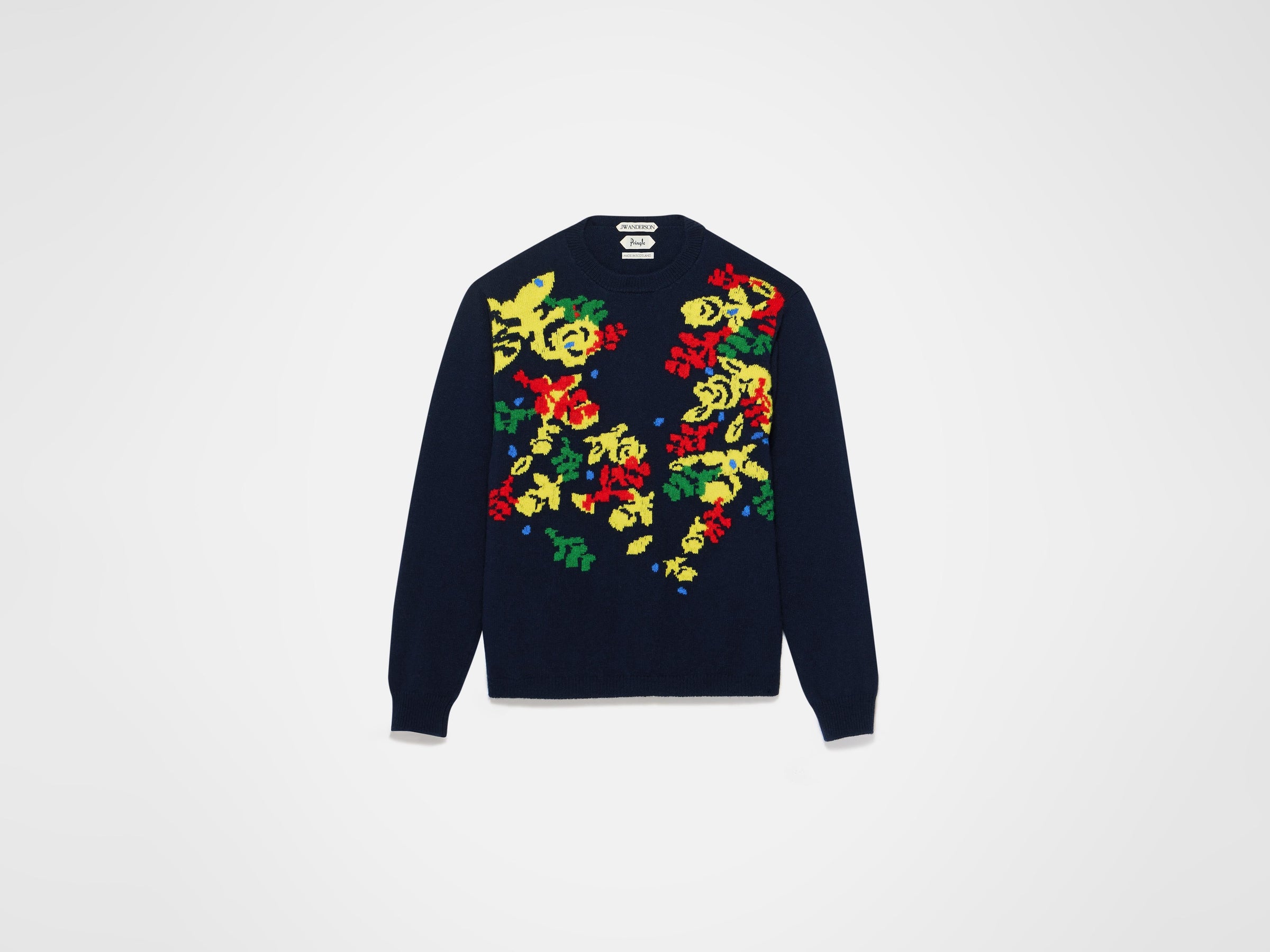 jwa x pringle floral crew navy Product Front 6