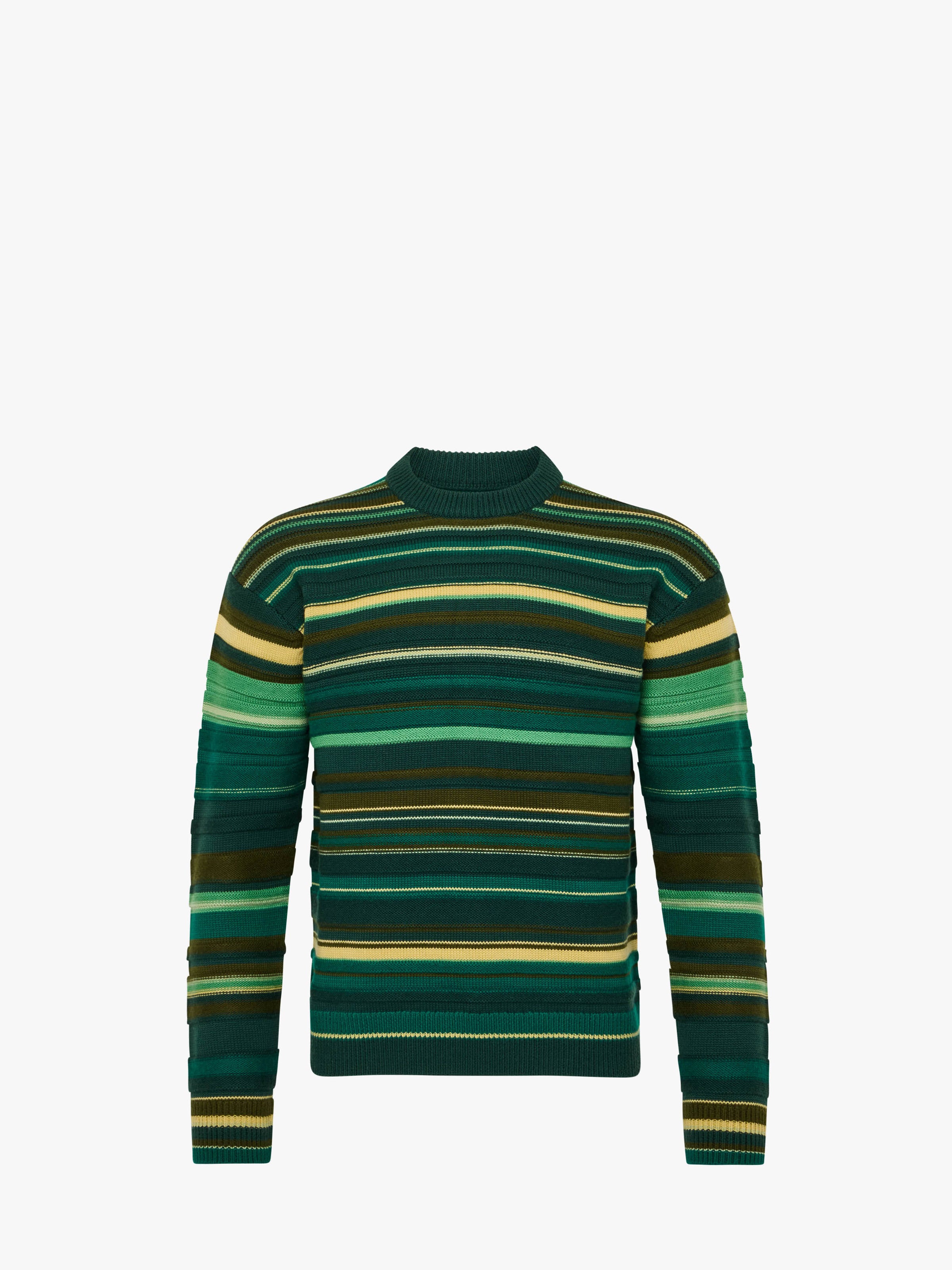 CL_MULTI STRIPE JUMPER - GREEN/MULTI_KW1501YN0008