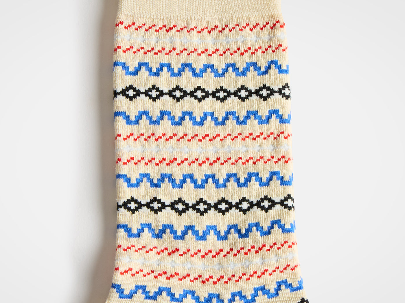 fair isle sock ivory Product Detail 2