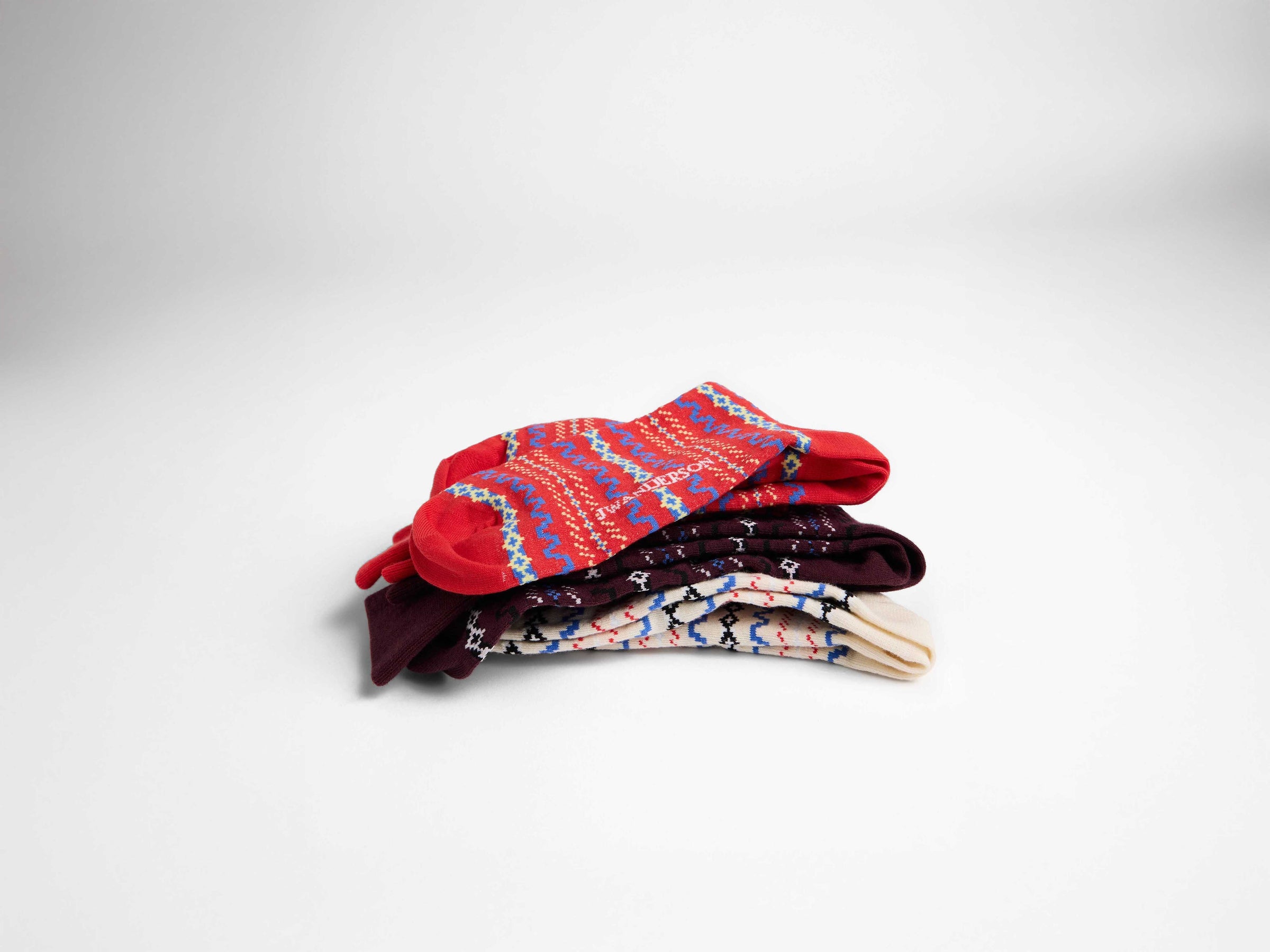 fair isle sock ivory Product  5