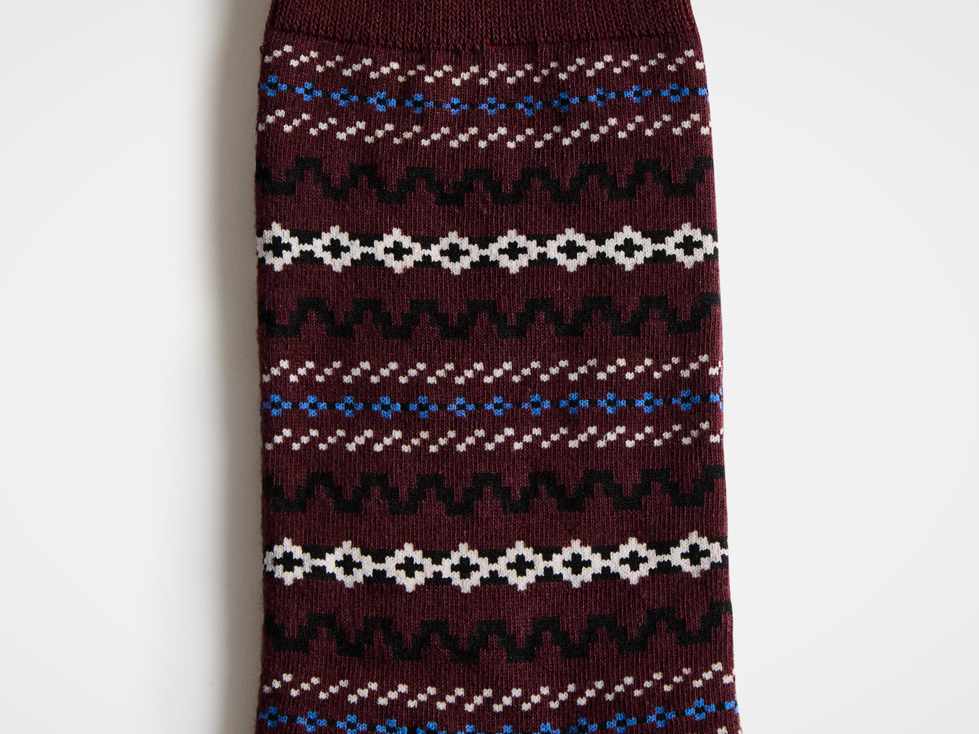 fair isle sock black Product Detail 3