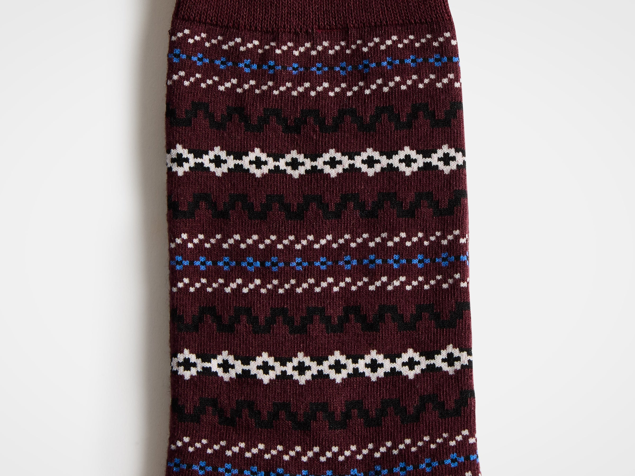 fair isle sock black Product Detail 3
