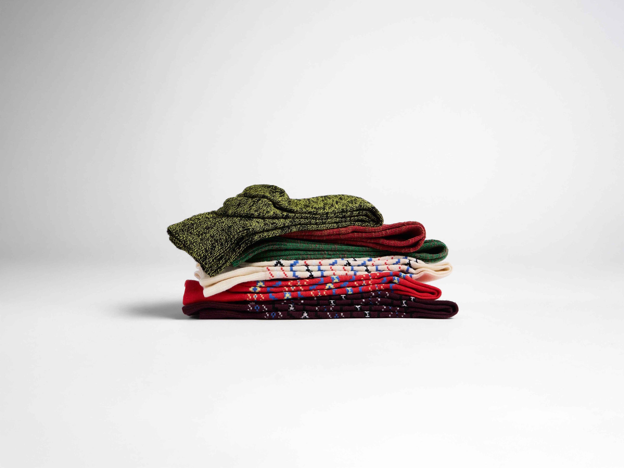 fair isle sock black Product  7