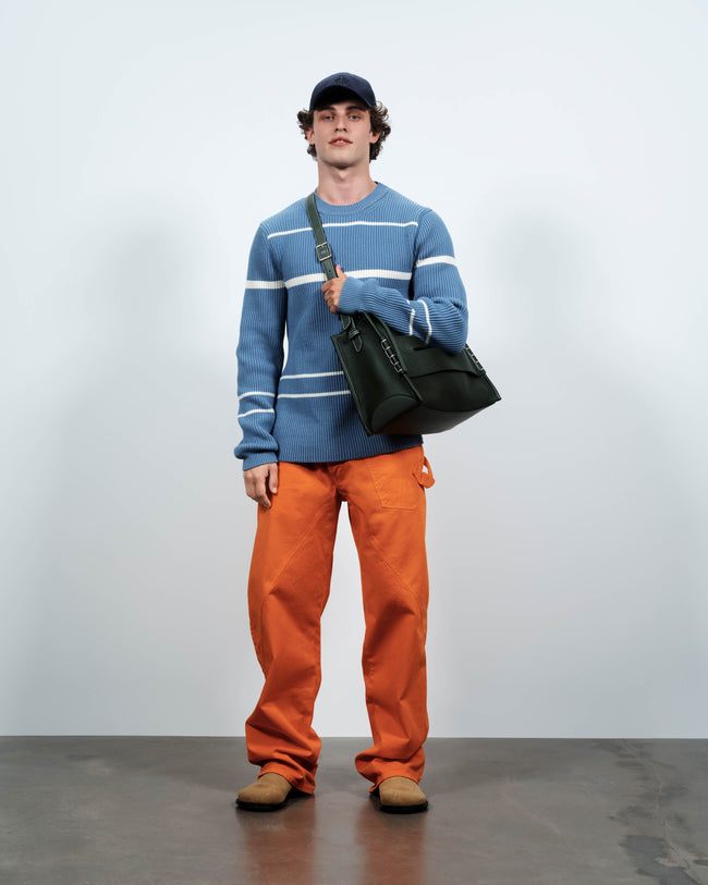 stripe jumper steel blue Creative 1