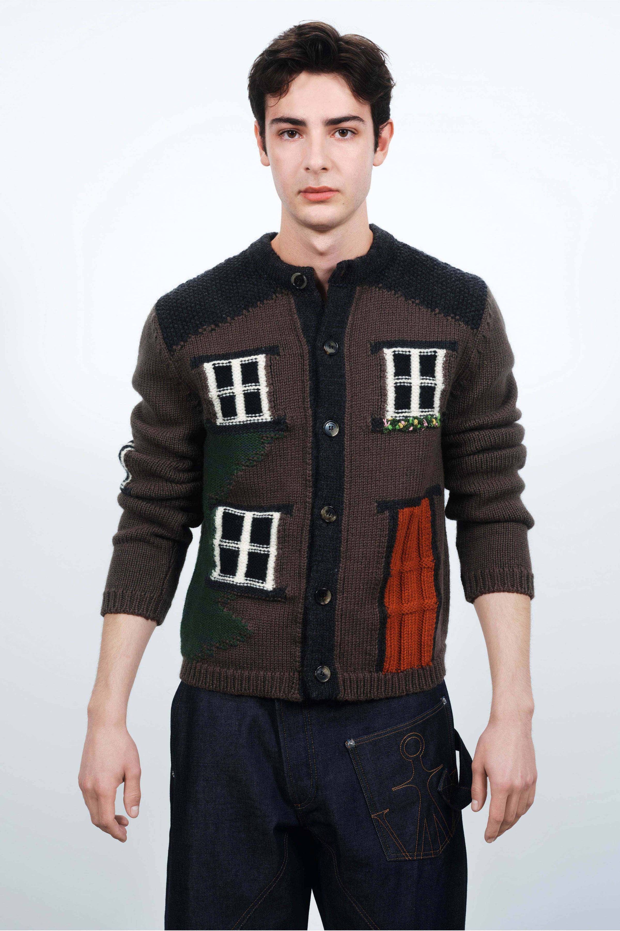 house polo cardigan chestnut Creative 2