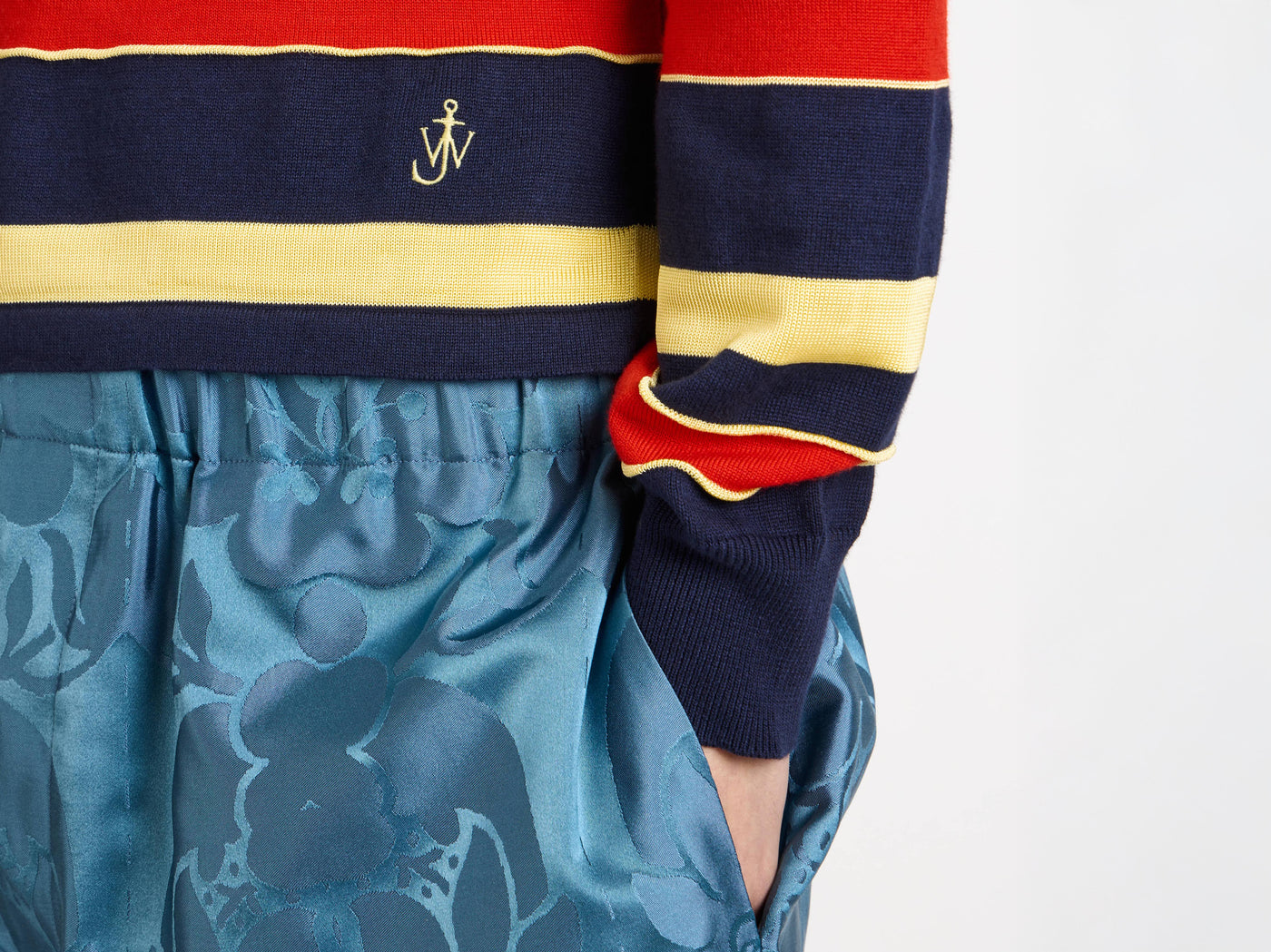 knitted rugby polo navy Model Detail 9