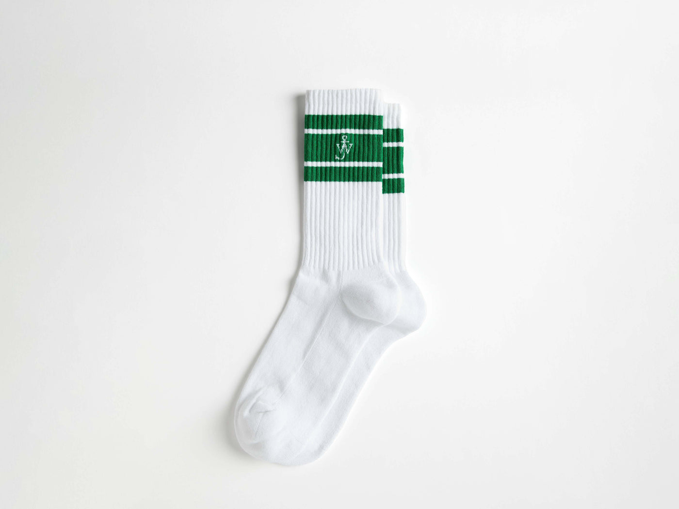 SPORT SOCKS IN WHITE & GREEN