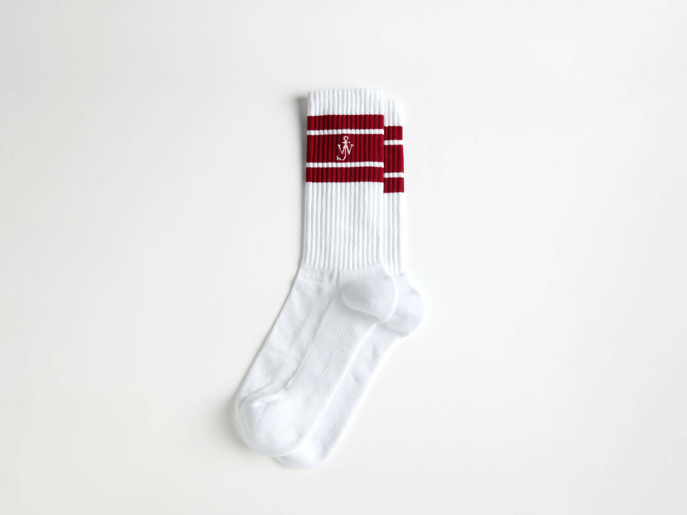 SPORT SOCKS IN WHITE & RED