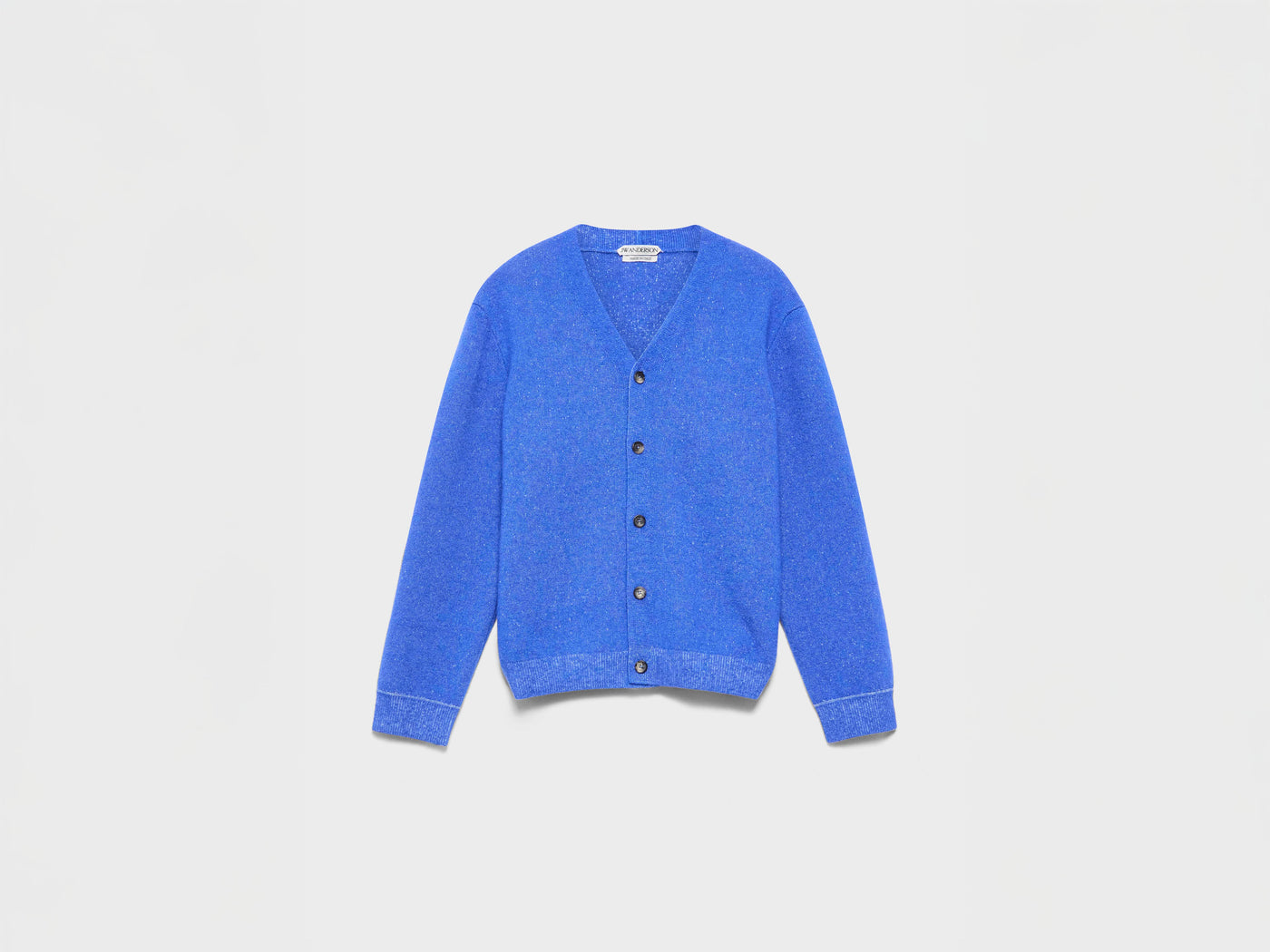 MENS KNITTED MOHAIR CARDIGAN IN COBALT