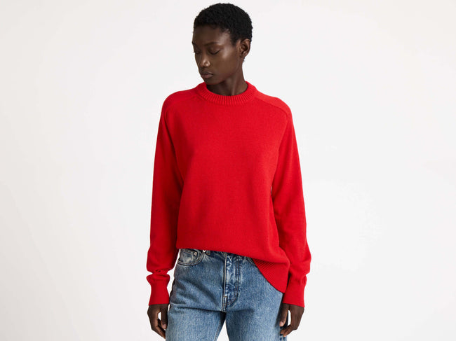 raglan jumper red 1 Model Detail 1