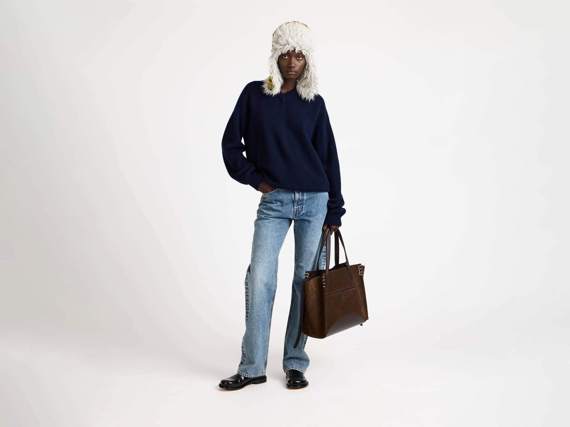 CL_V-NECK JUMPER - BUBBLEGUM_KW1553YN0472