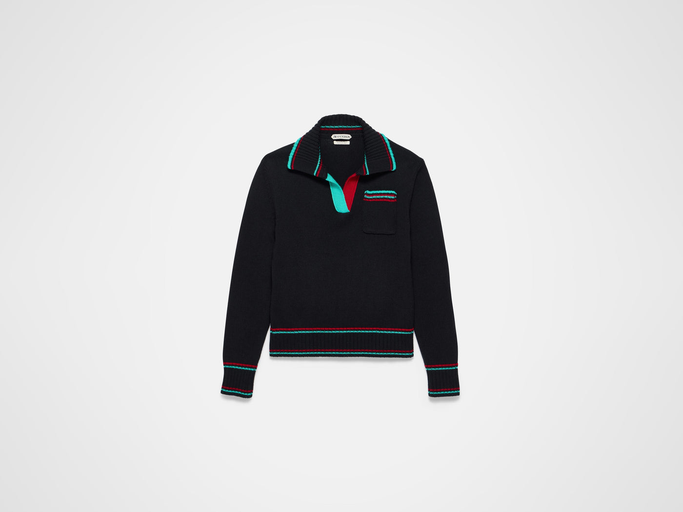 shrunken polo jumper black Product Front 6