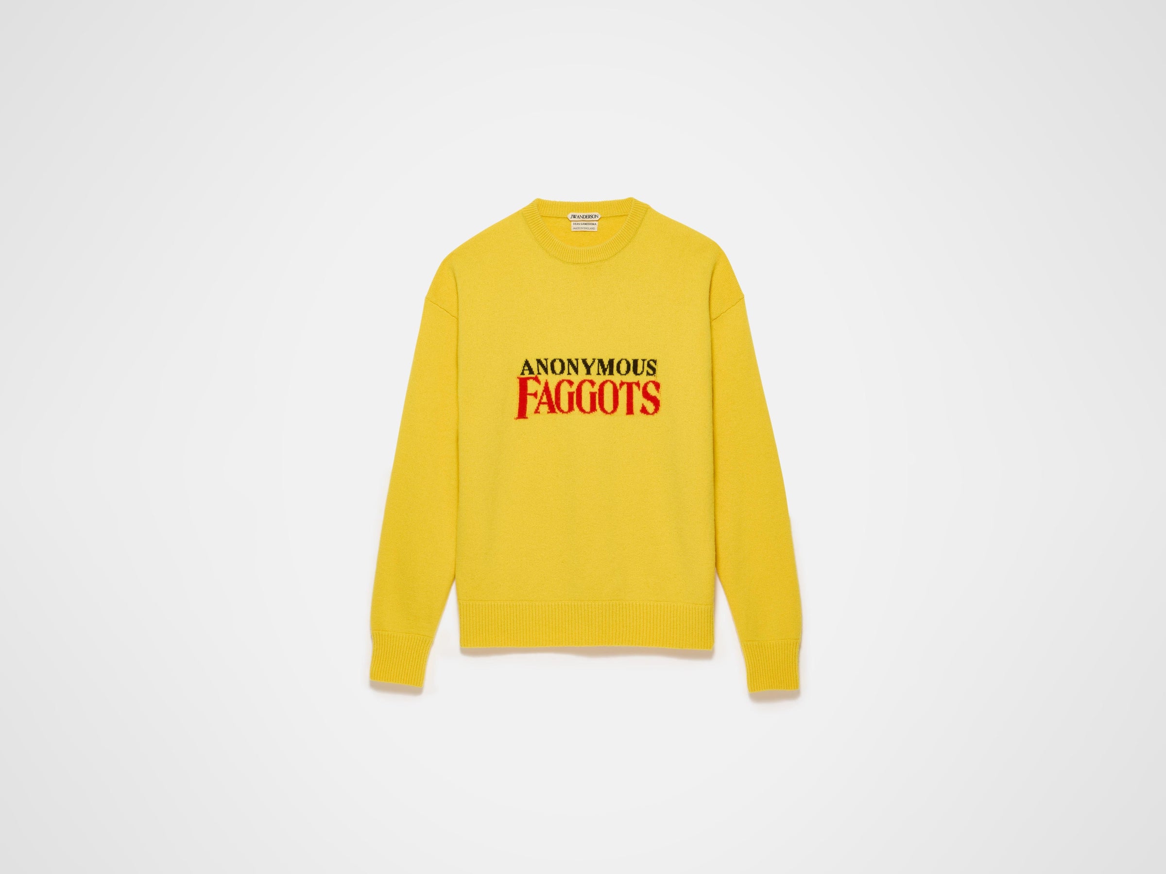 anonymous faggots jumper bright yellow Product Front 5