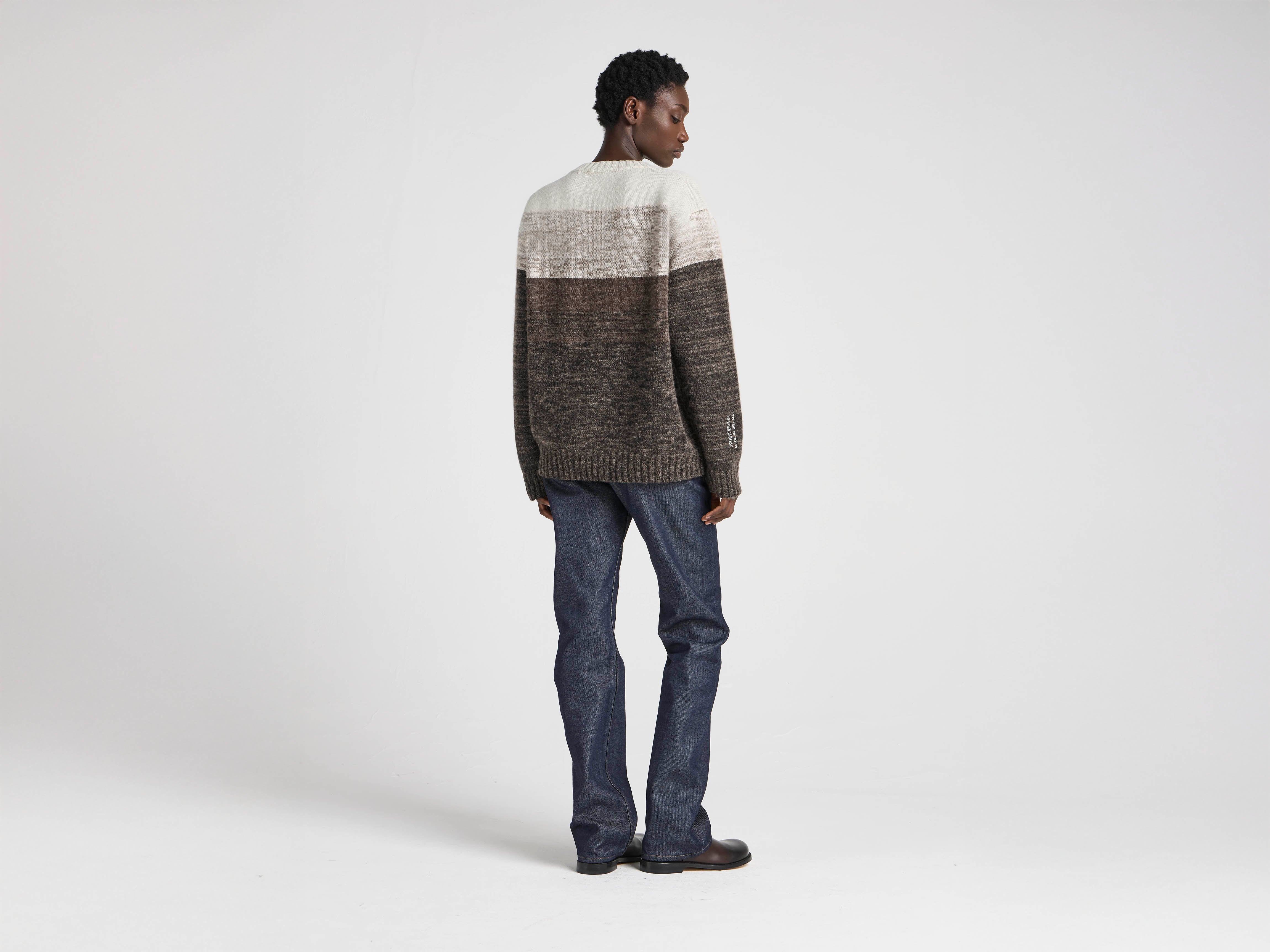 Unisex JW ANDERSON X GUINNESS SURGING GRADIENT JUMPER IN BROWN in