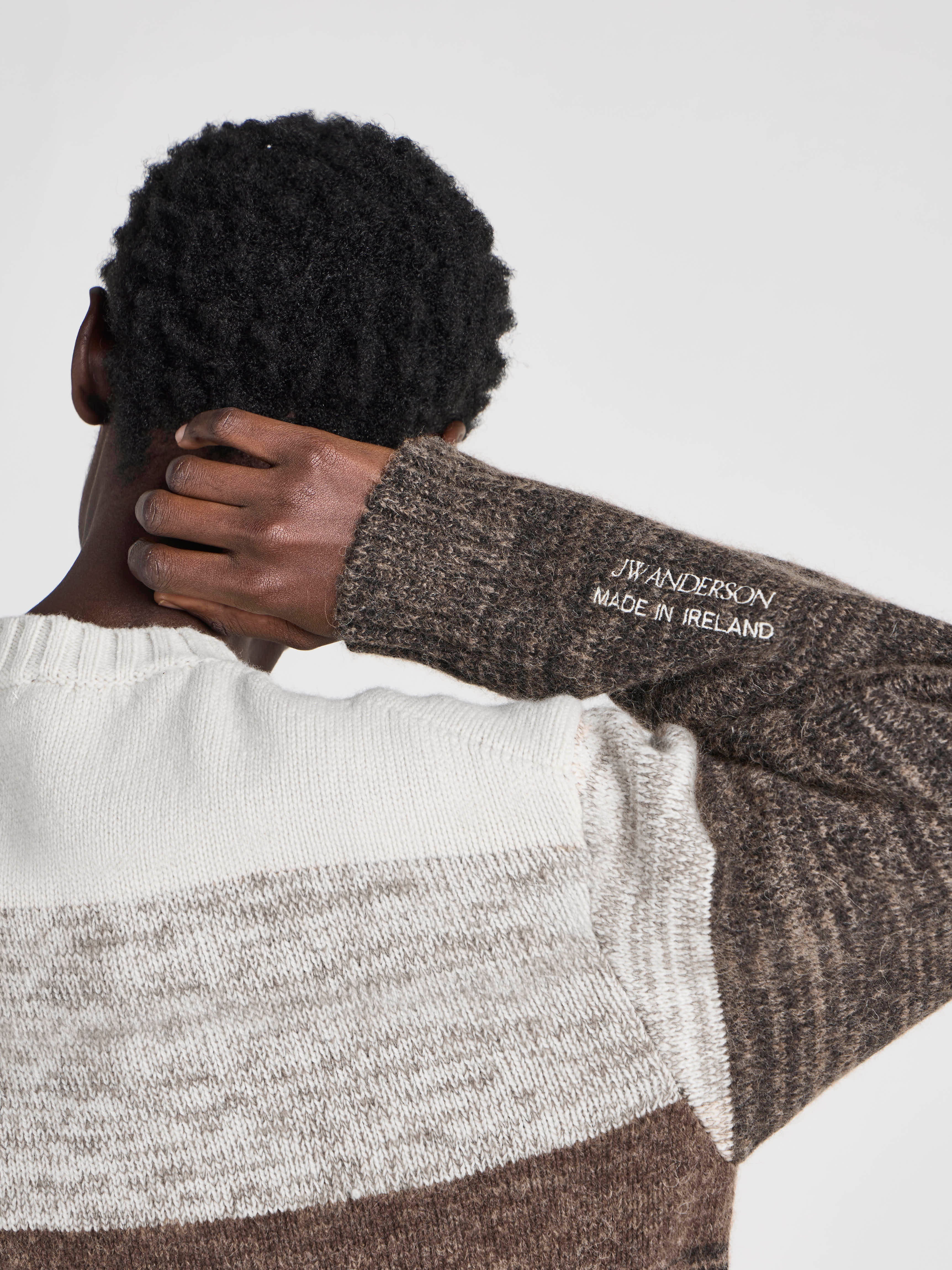 Unisex JW ANDERSON X GUINNESS SURGING GRADIENT JUMPER IN BROWN in