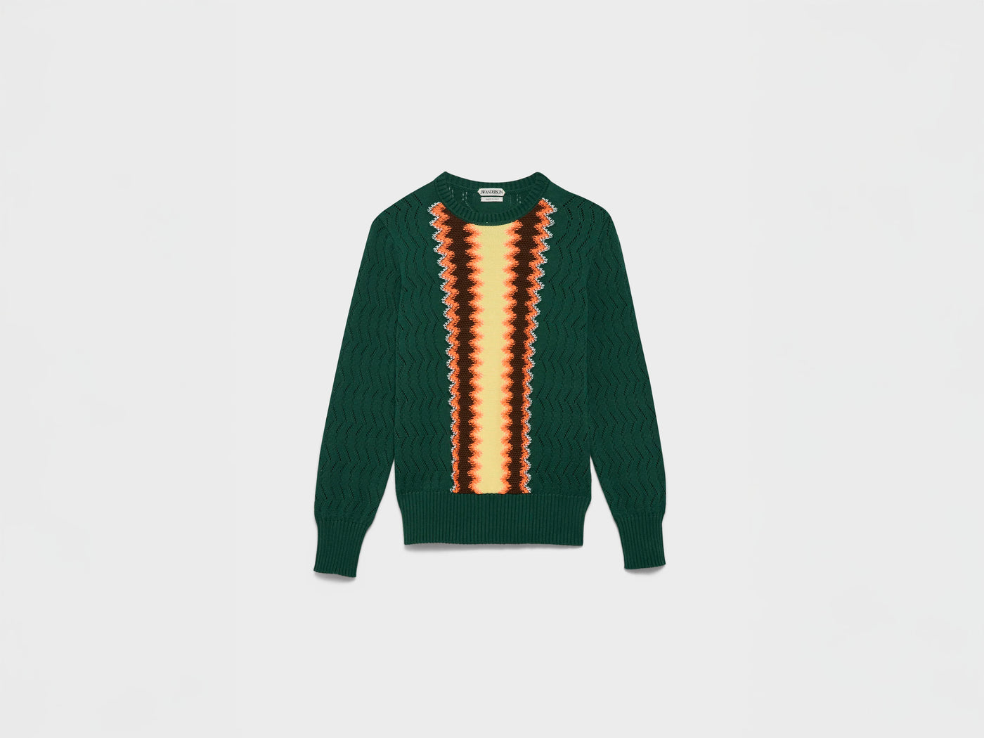 MENS CHEVERON JUMPER IN PINE