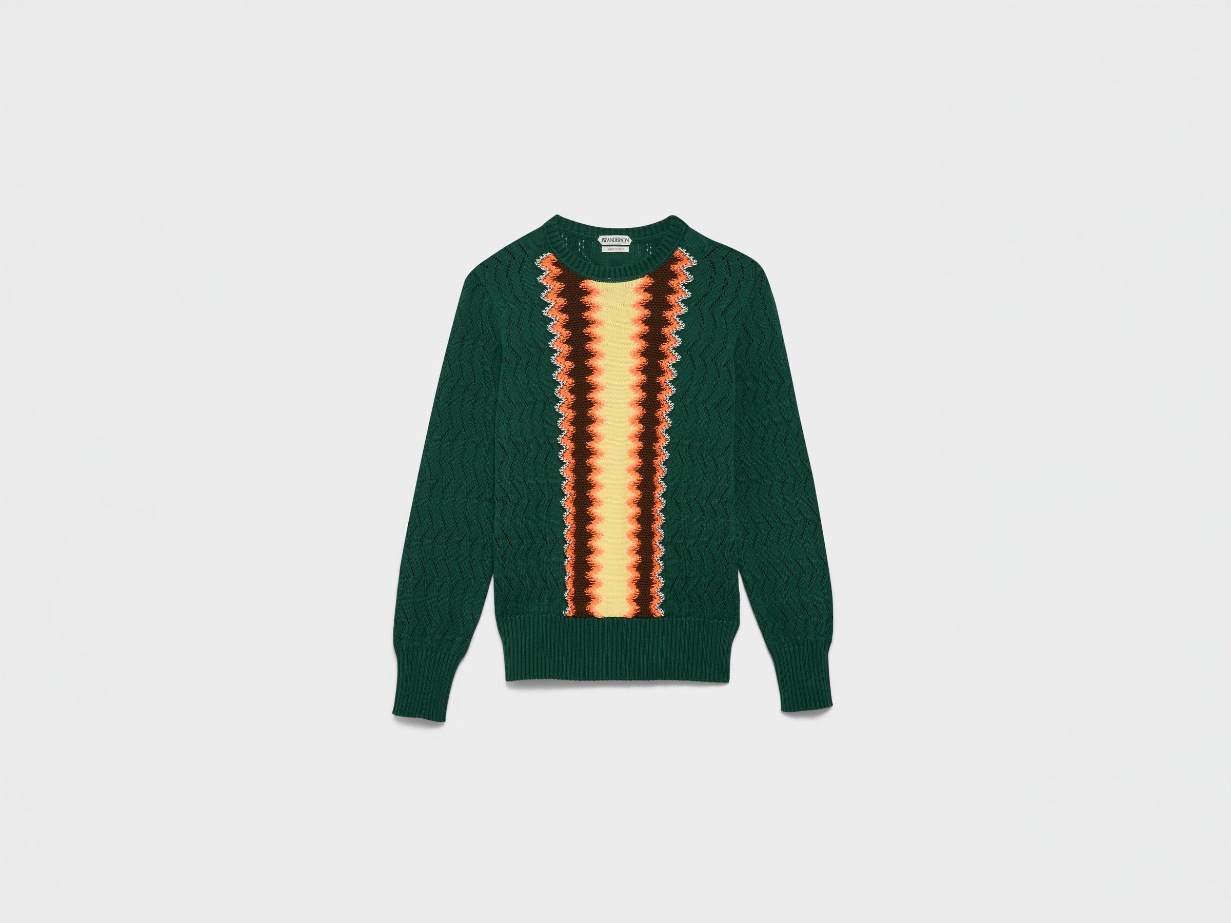 MENS CHEVERON JUMPER IN PINE