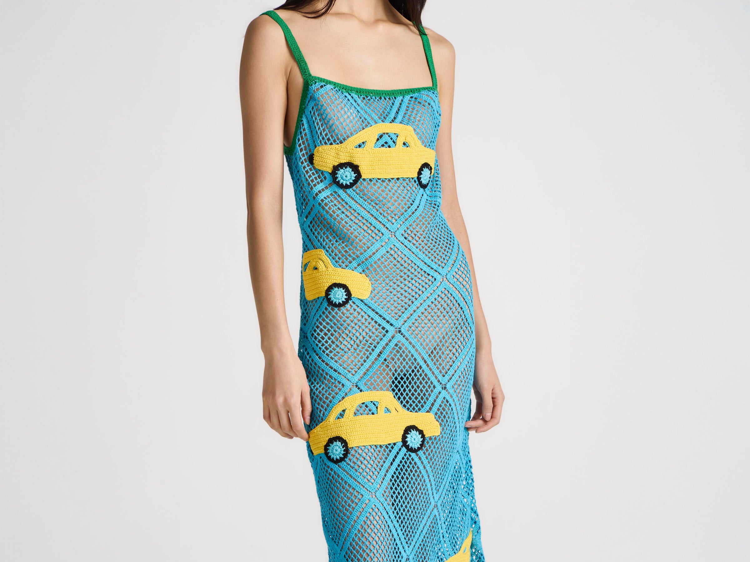 WOMENS CAR DRESS IN SKY BLUE