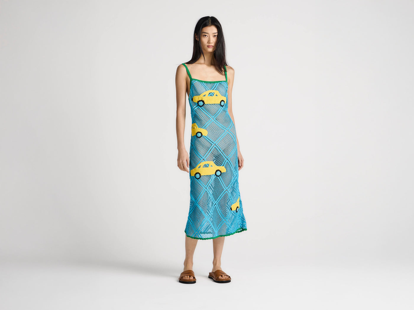 WOMENS CAR DRESS IN SKY BLUE
