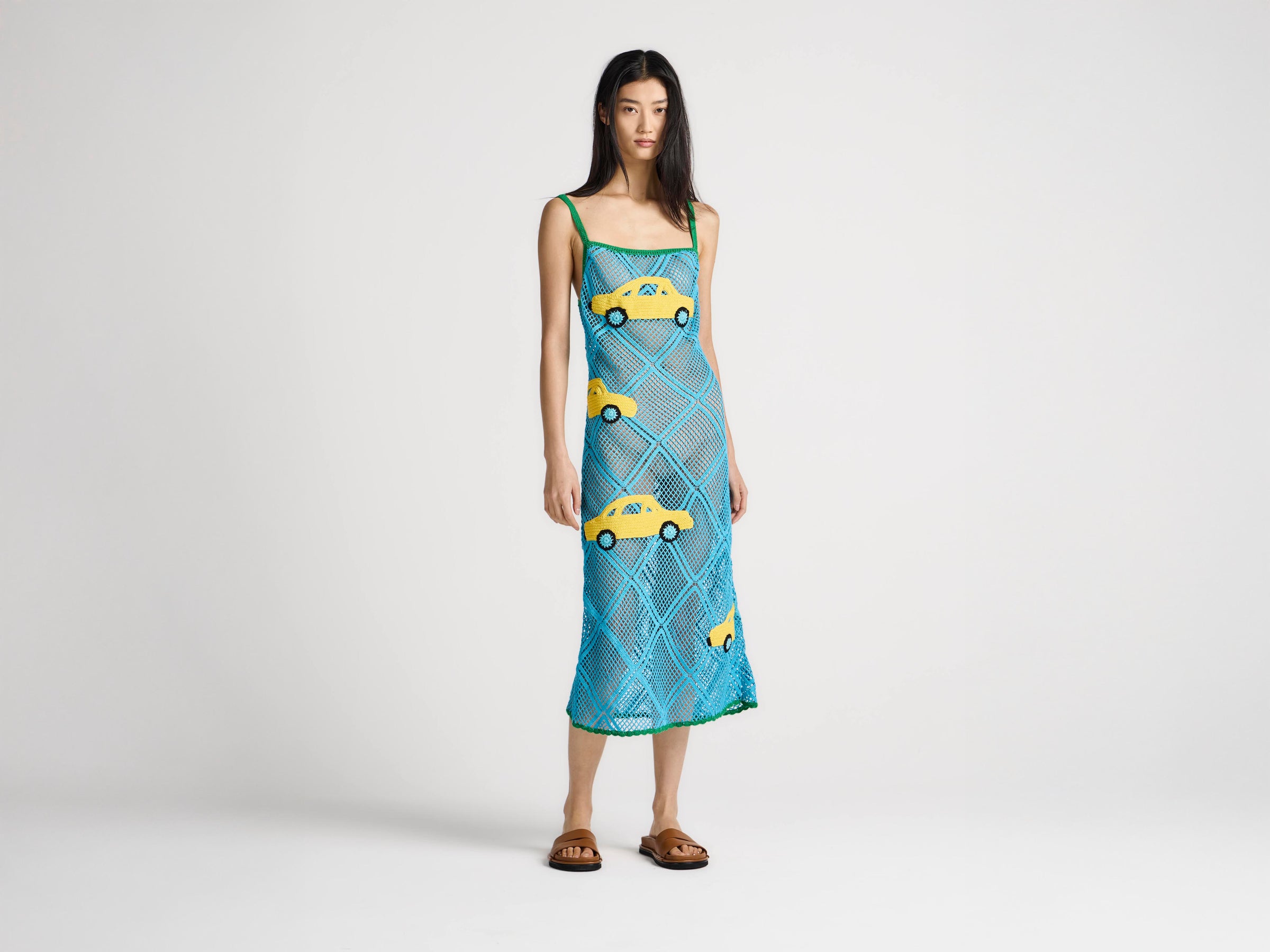 WOMENS CAR DRESS IN SKY BLUE