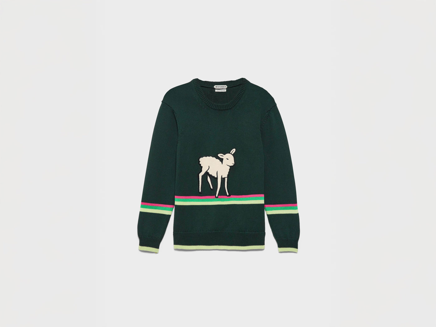 WOMENS SHEEP JUMPER IN DARK GREEN