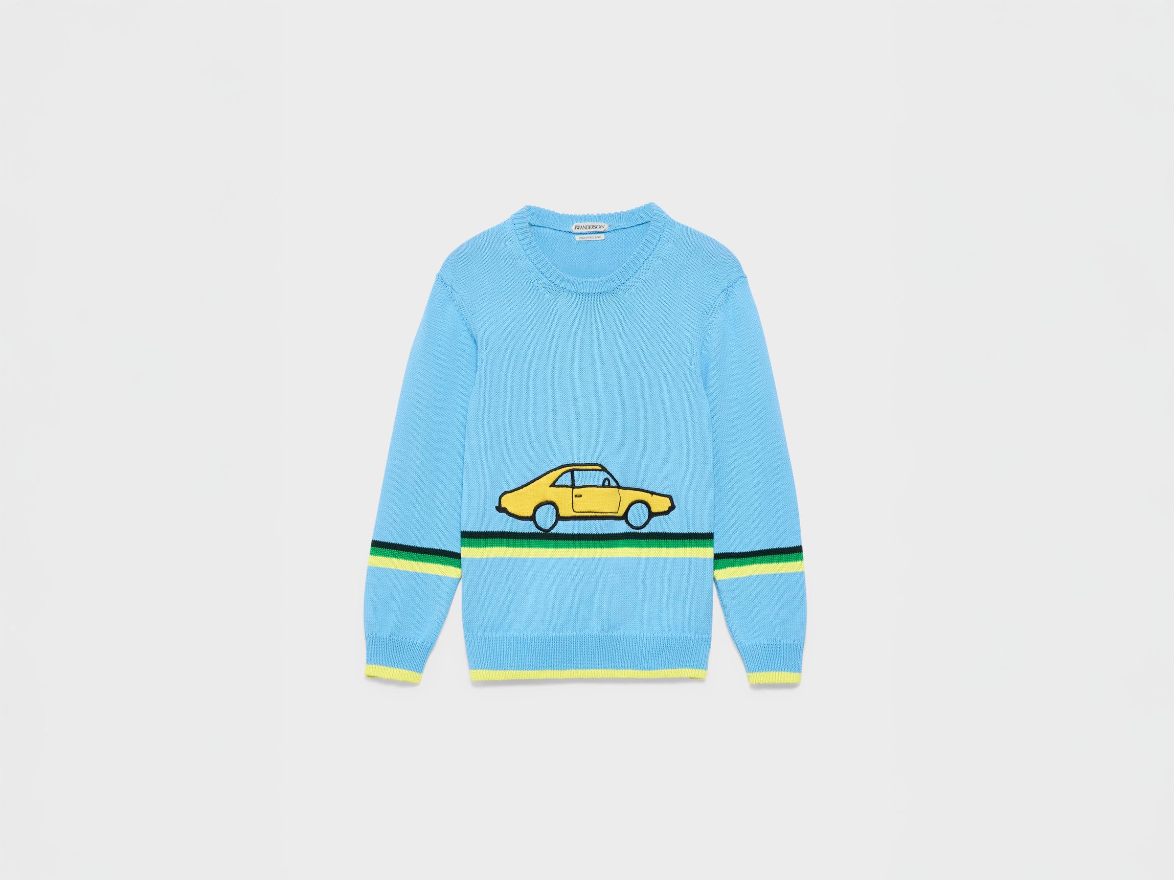 WOMENS CAR JUMPER IN SKY BLUE