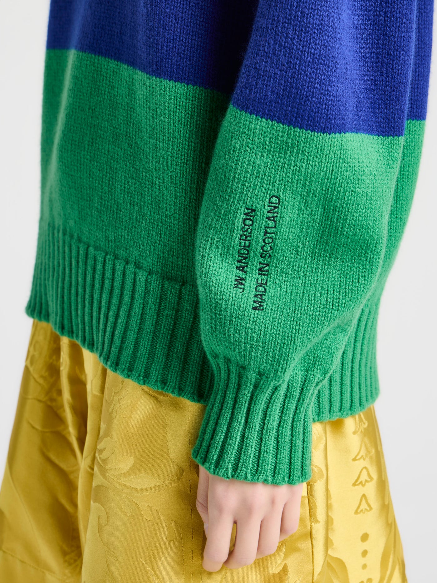 WOMENS KNITTED STRIPE JUMPER IN ROYAL BLUE