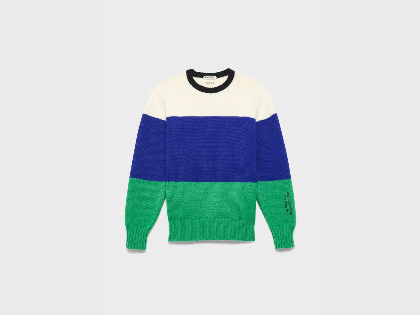 WOMENS KNITTED STRIPE JUMPER IN ROYAL BLUE